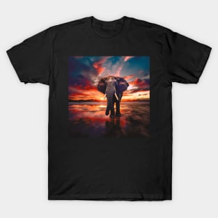 Elephant at Sunset T-Shirt